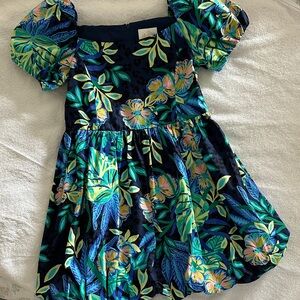 Lilly Pulitzer Tropical Blue and Green Kids Dress